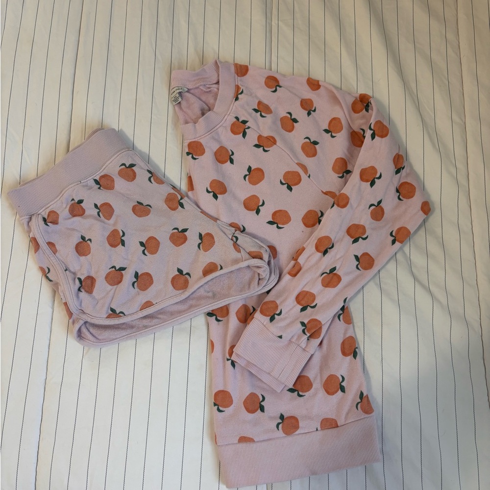 Peach Print Pjs